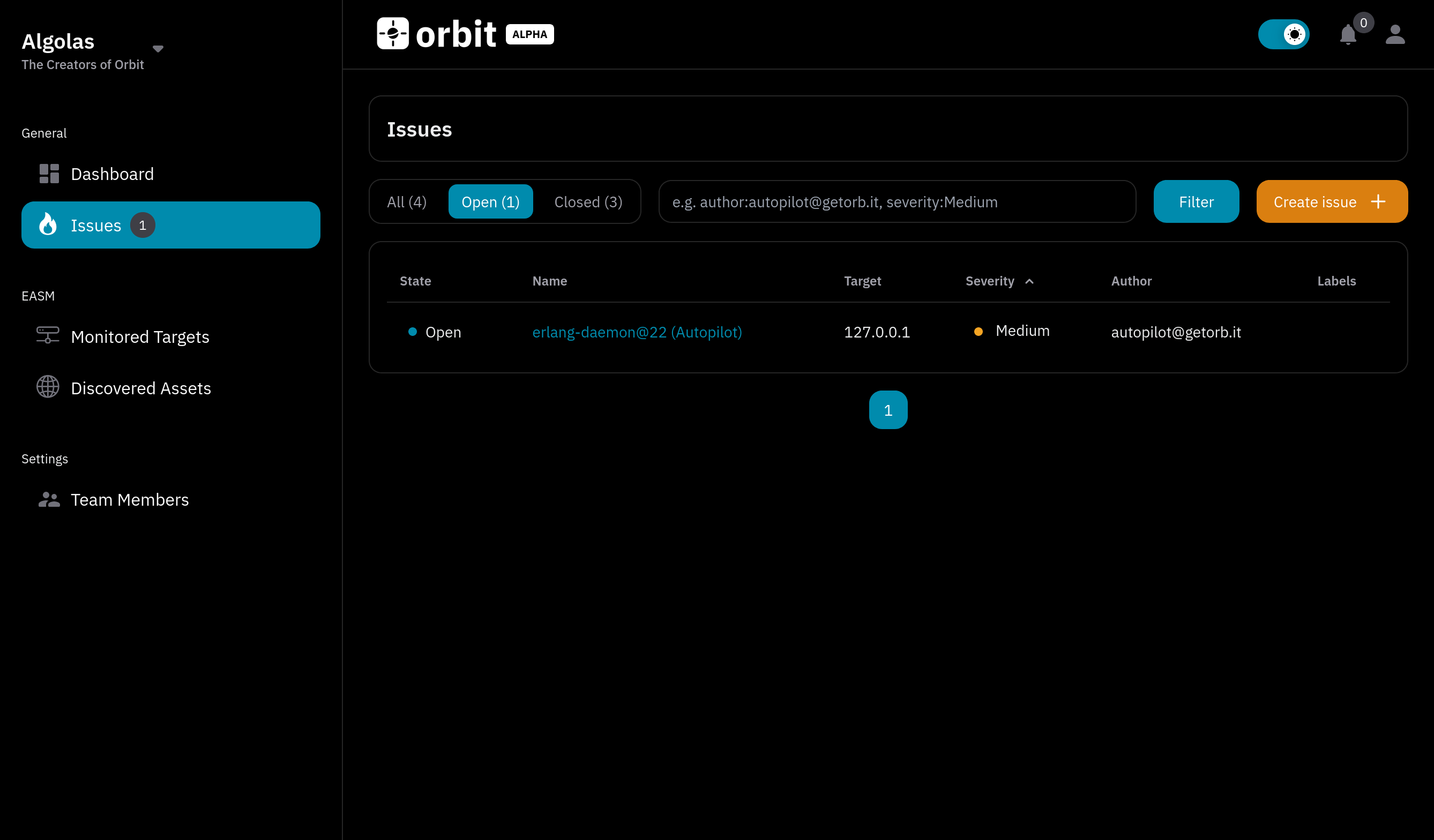 Orbit Issues Screenshot